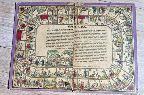 Jeu oie ancien 1900 - oie,